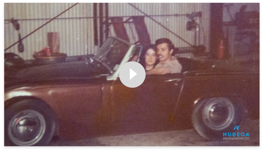 Dick and Jan journey with Nubeqa (darolutamide) Thumbnail of video of Dick and Jan’s treatment journey using Nubeqa (darolutamide)